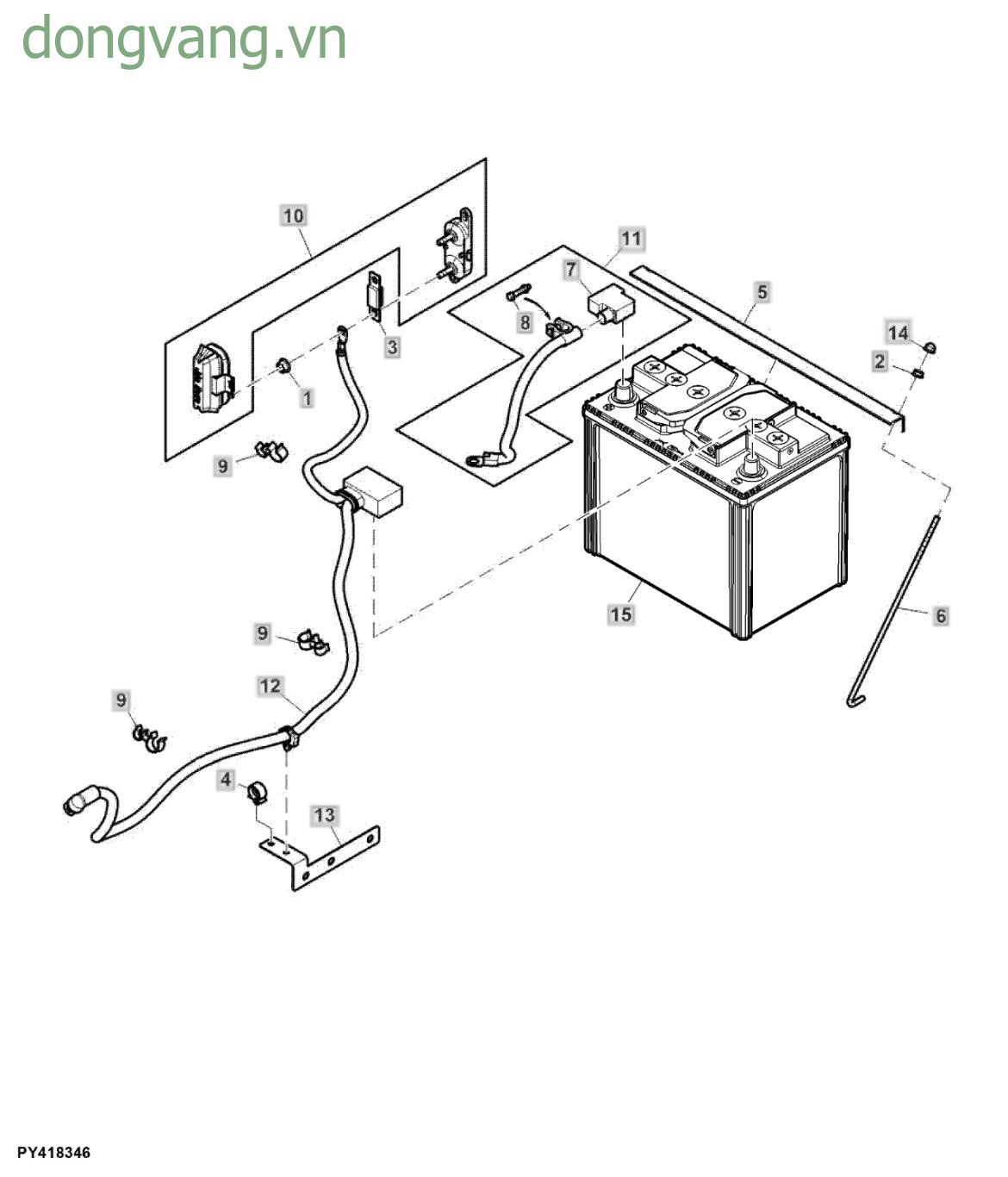 Battery and Cables, 500 CCA, W/O Turn Burn Logic - ST856068